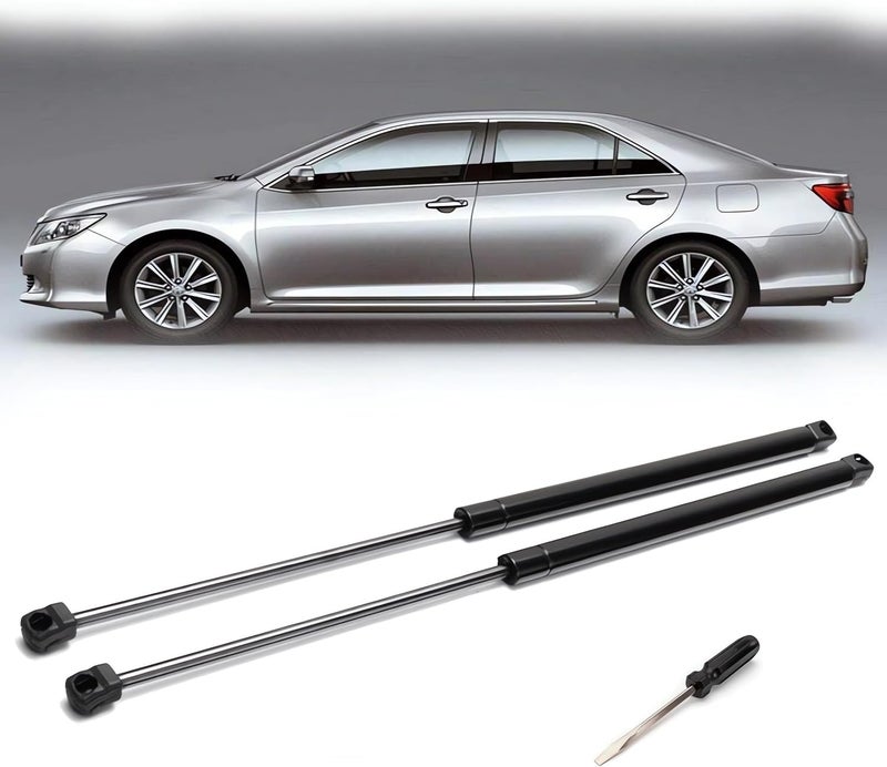 JSTEE Front Hood Lift Supports Gas Springs Shocks Struts 6333 for 2007-2011 Toyota Camry Set of 2, PM1102, 5345006042, 5345006041, 9804VL, 24761, 10030744, 550017, 5344006050, with Screwdriver for Install - Image 1